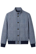 Blue Check Buttoned Jacket