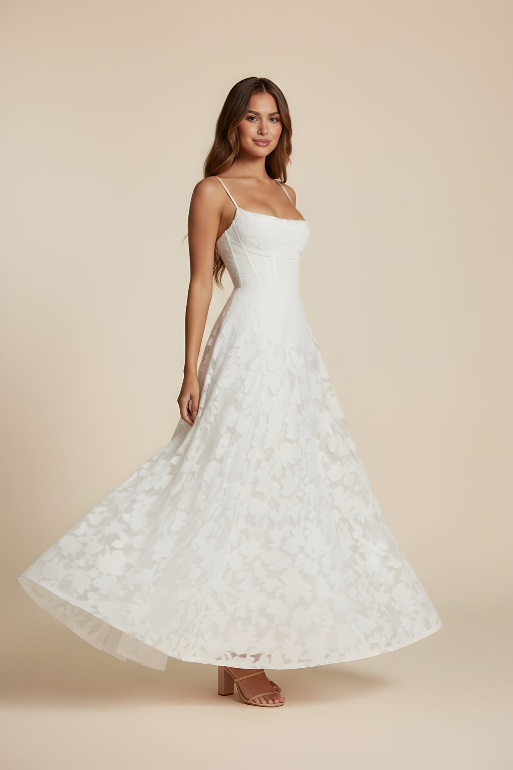 Eva Floral Midi Gown