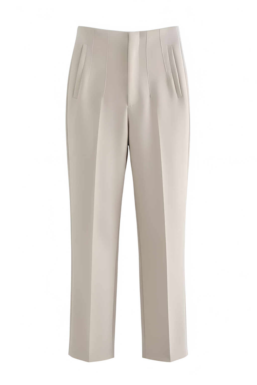 High Waist Straight Pants