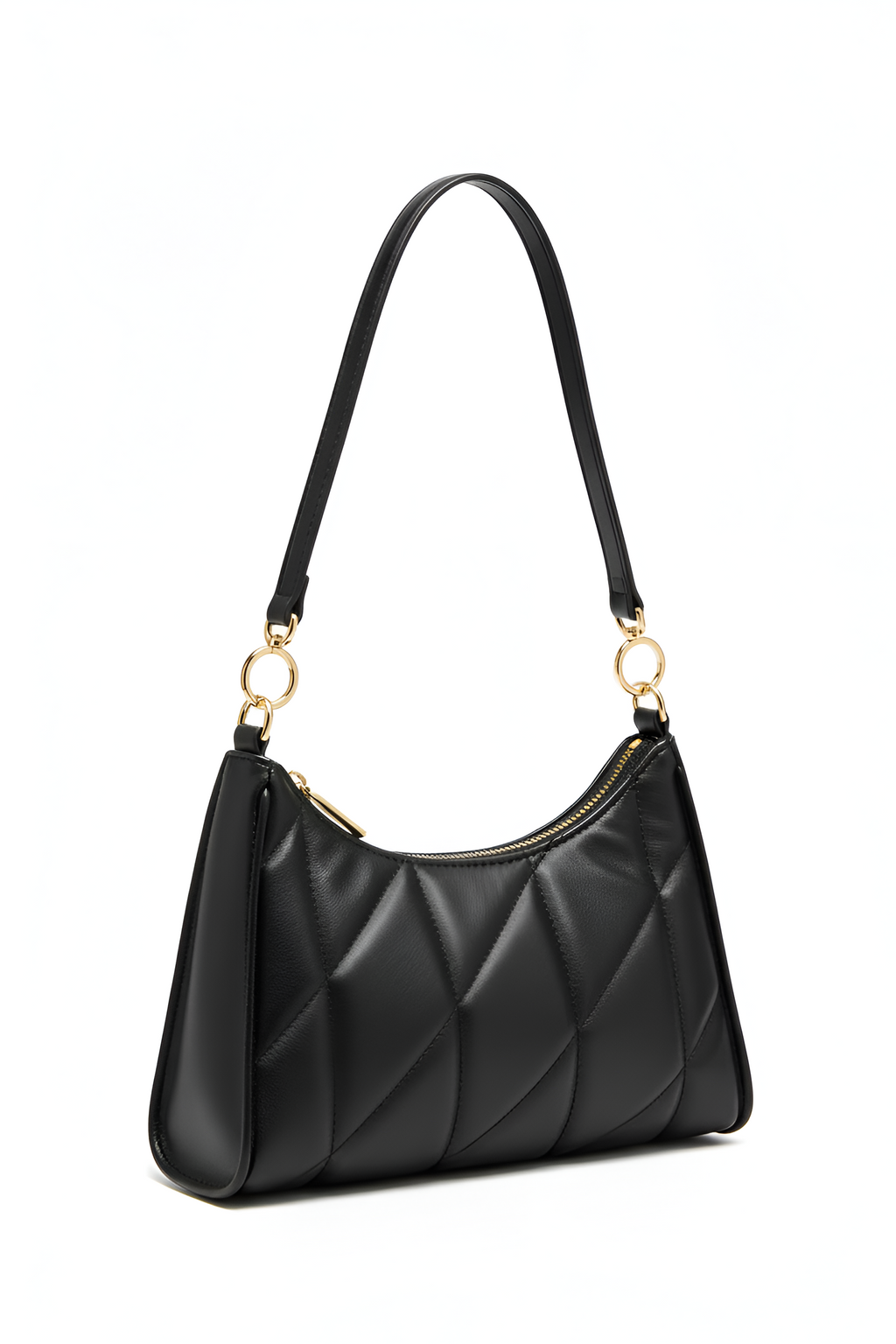 Noir Quilted Shoulder Bag