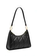 Noir Quilted Shoulder Bag