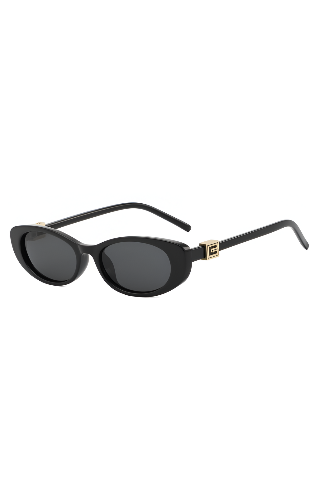 Noir Oval Frame Sunglasses