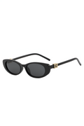 Noir Oval Frame Sunglasses