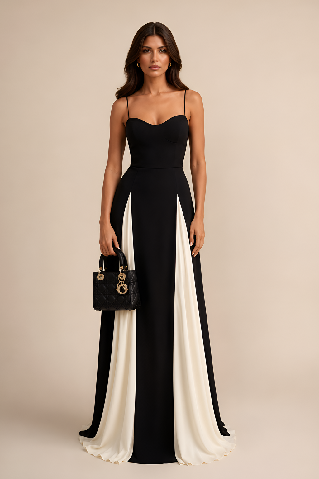 Two‑Tone Evening Gown