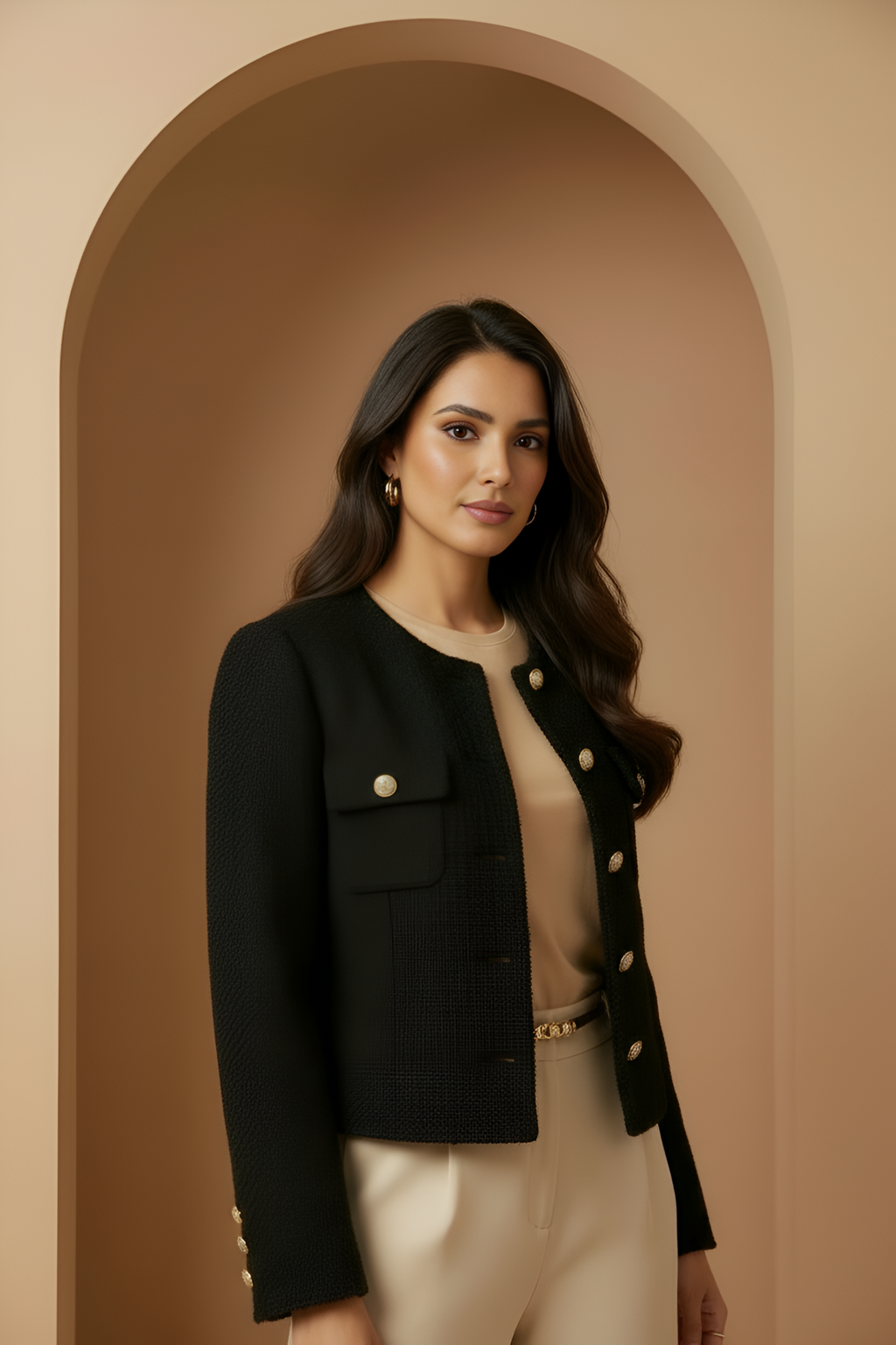 Structured Tweed Jacket