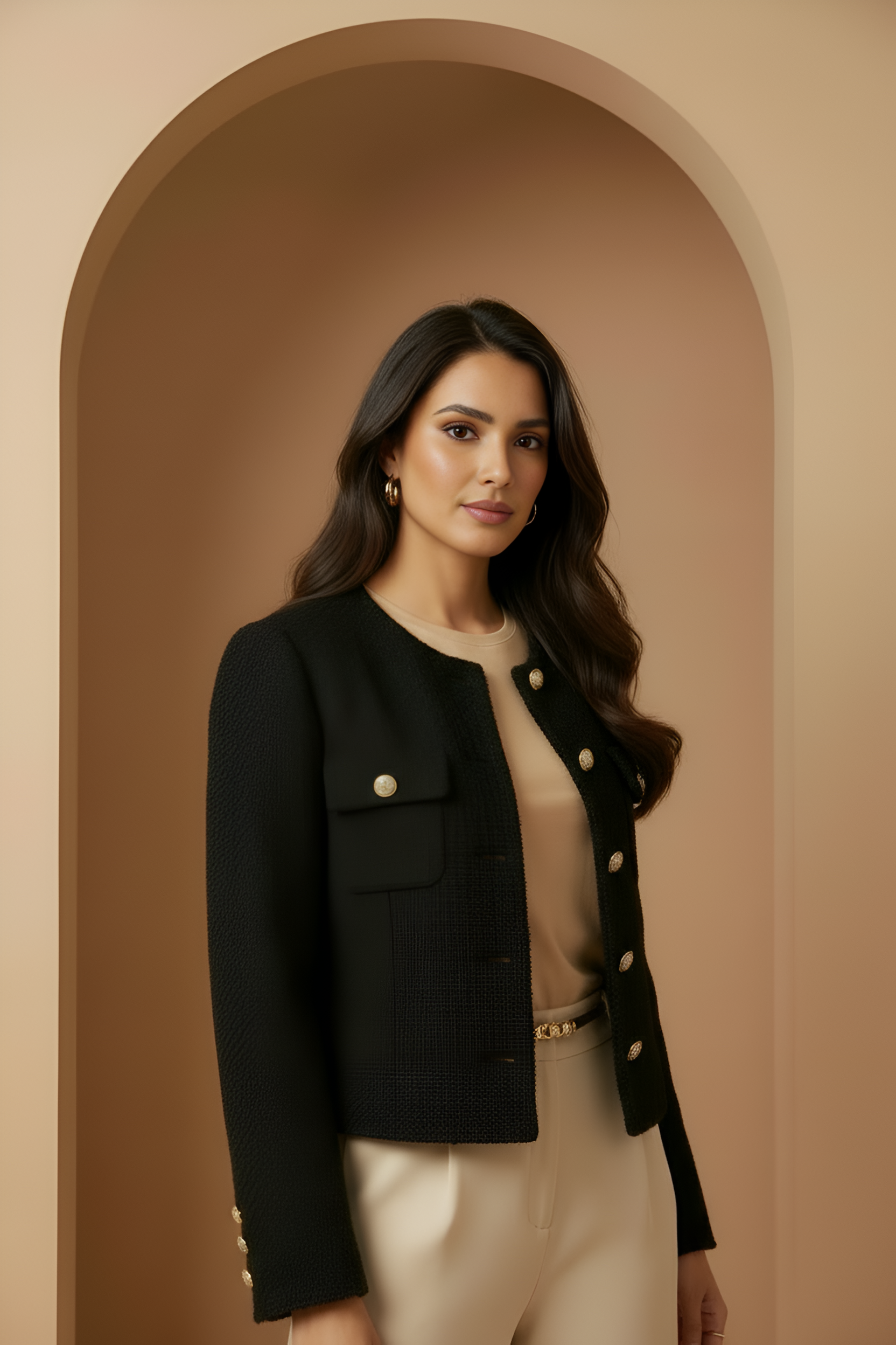 Structured Tweed Jacket