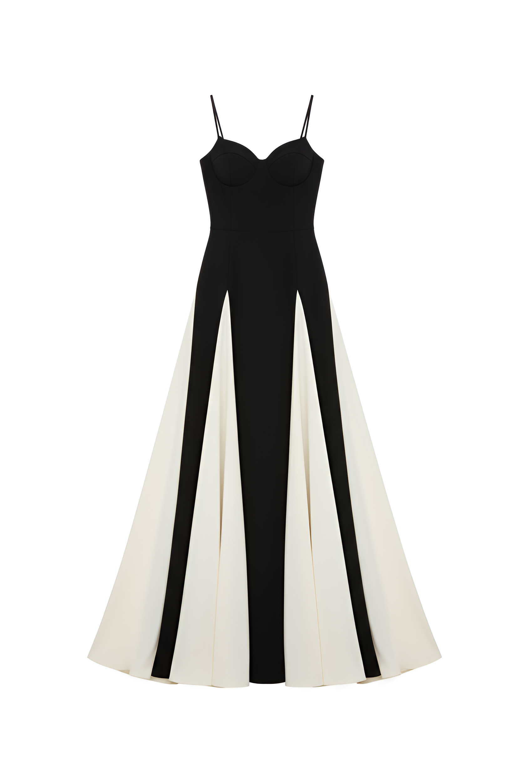 Two‑Tone Evening Gown