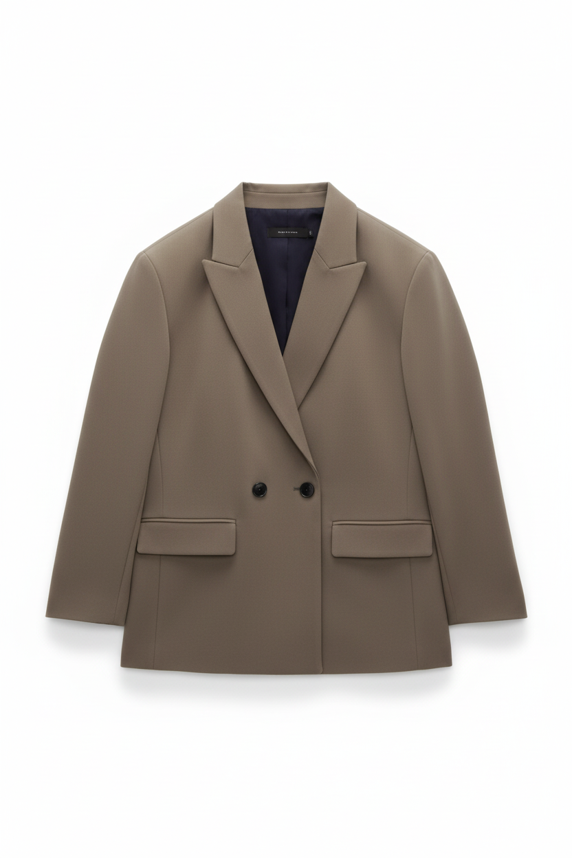 Flat Lay — Khaki/Brown Blazer