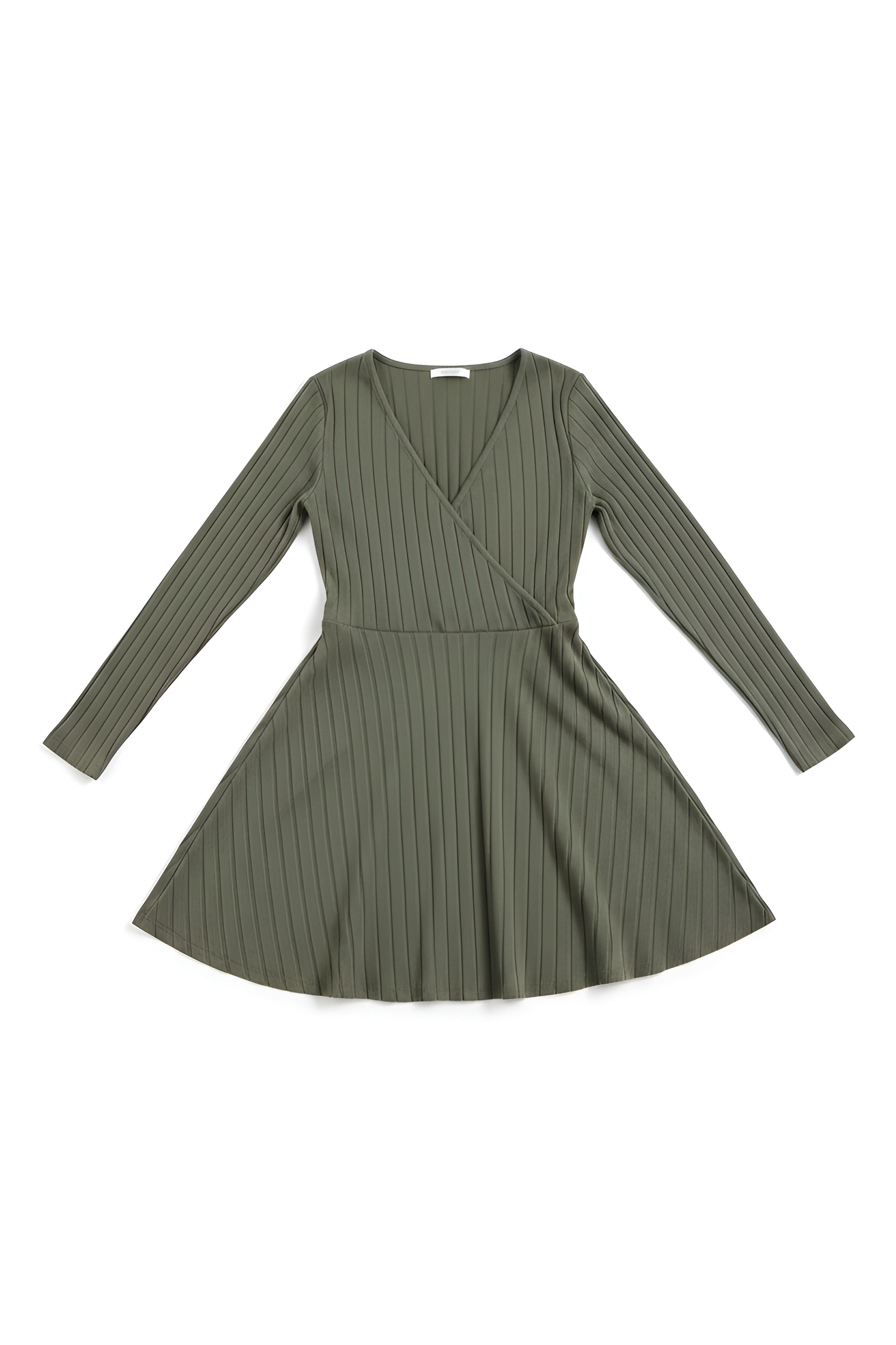 Ribbed Wrap Dress
