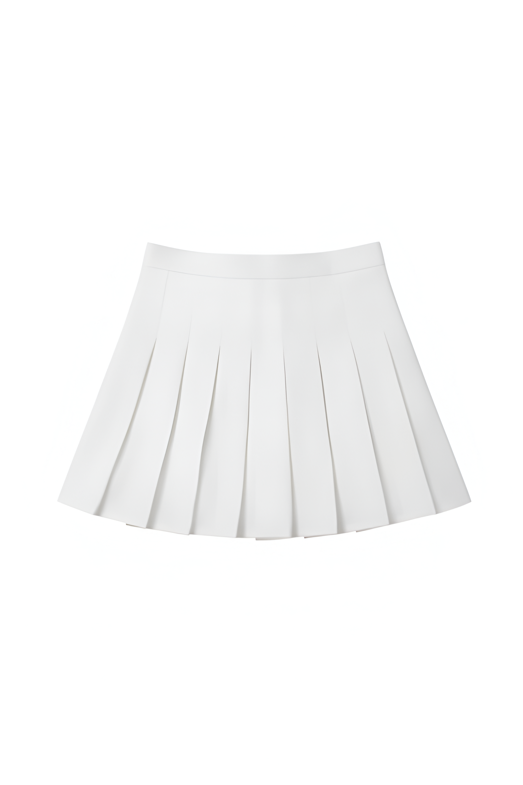 Vintage White Pleated Skirt