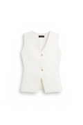 Savoy Minimalist White Vest