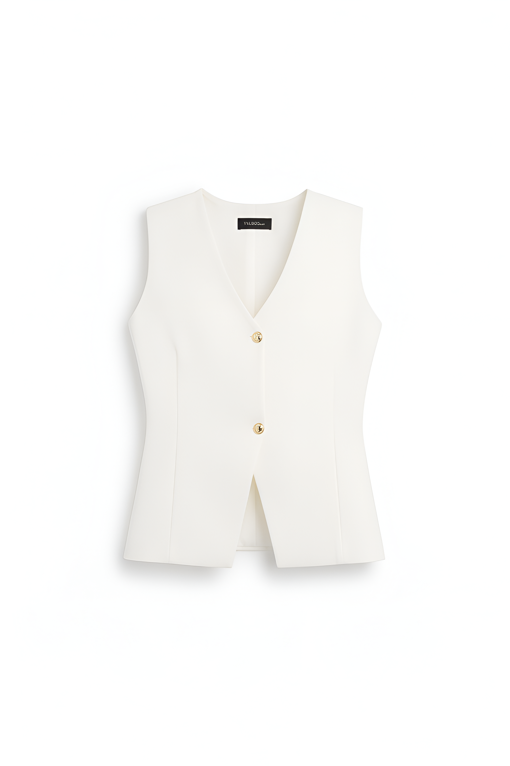 Savoy Minimalist White Vest