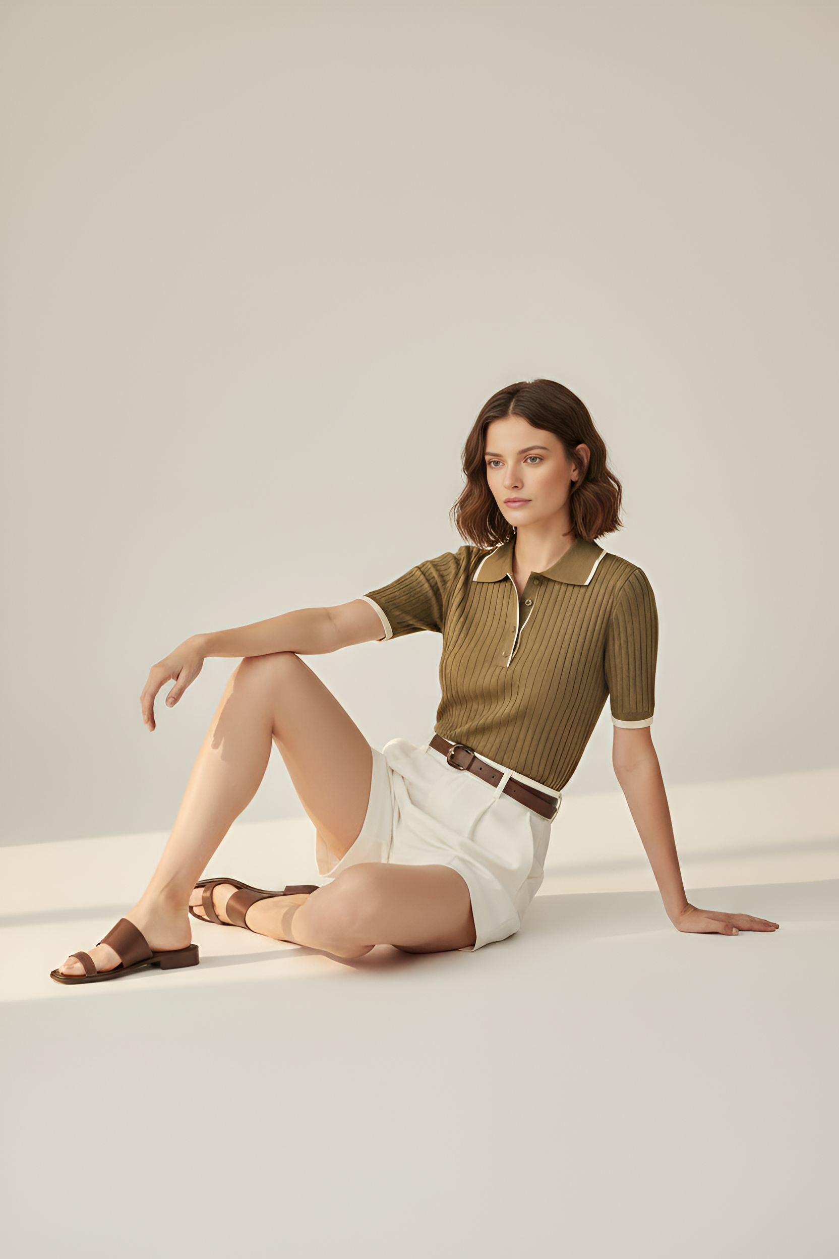 Pleated Tailored Shorts