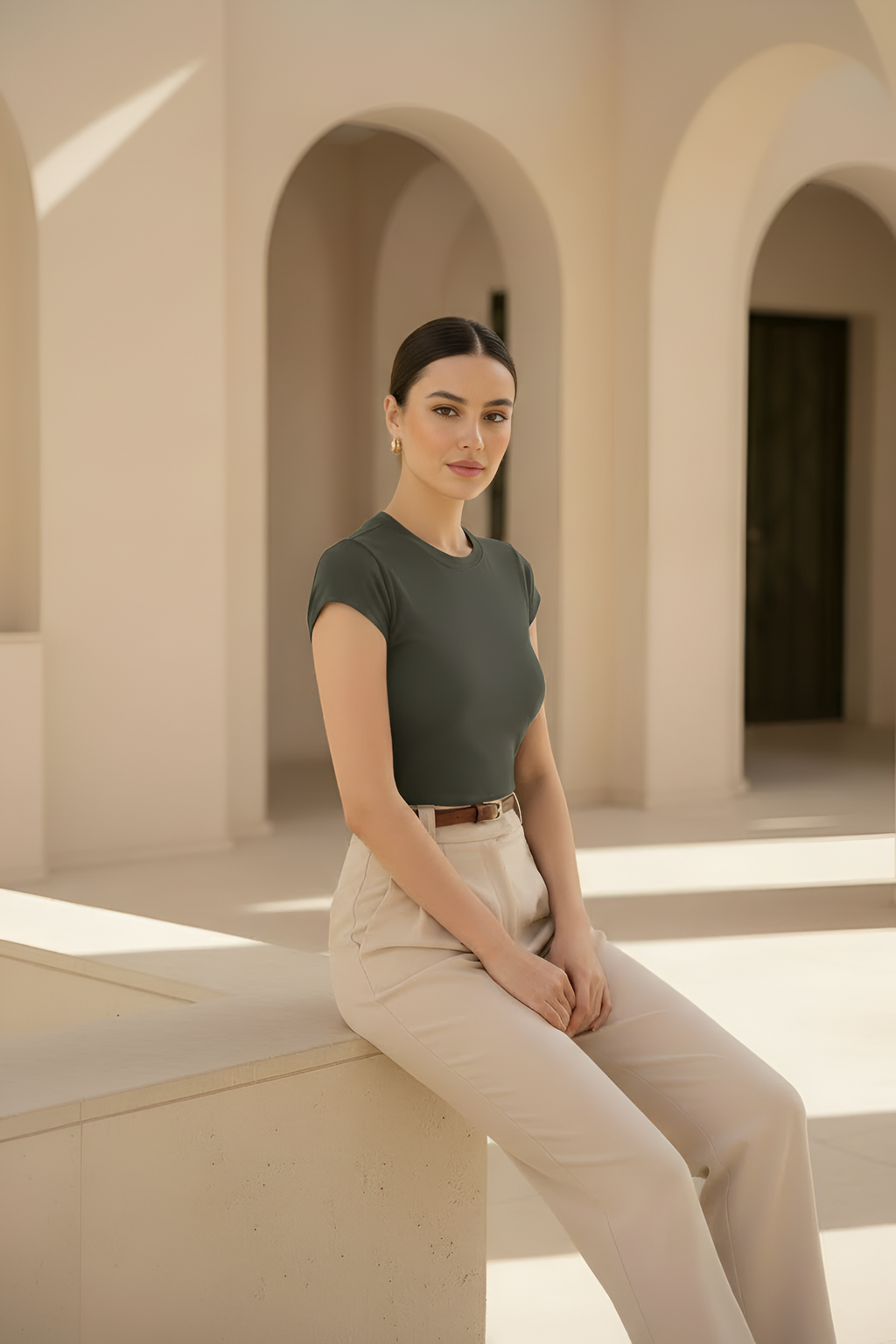 Classic Slim-Fit Women Tee