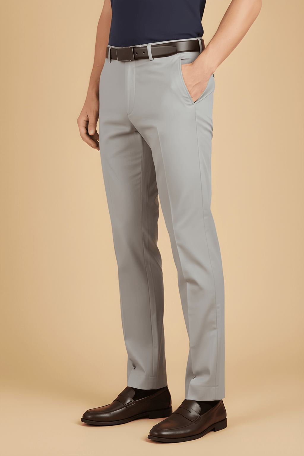 Grey Tailored Trousers