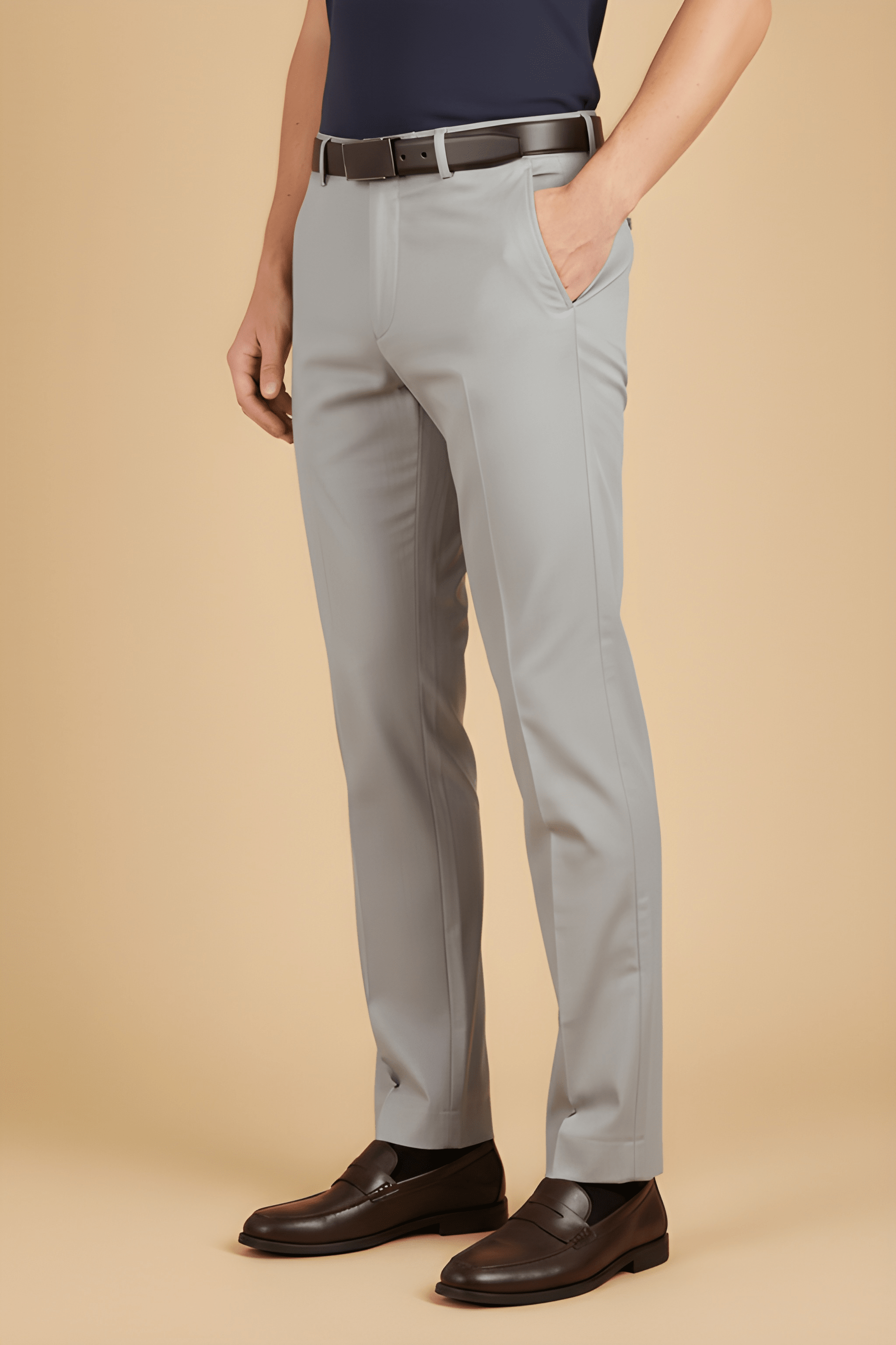 Grey Tailored Trousers
