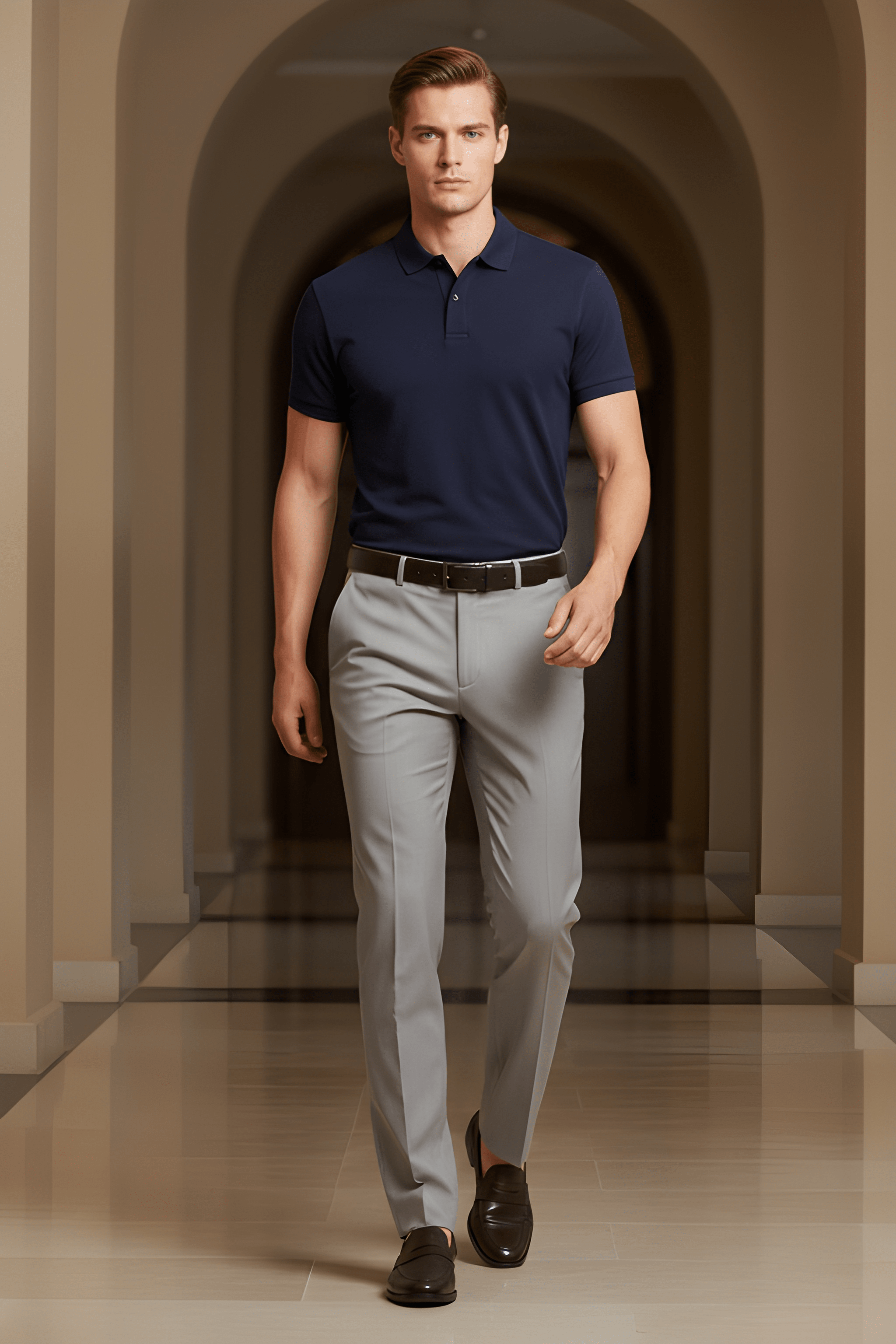 Grey Tailored Trousers