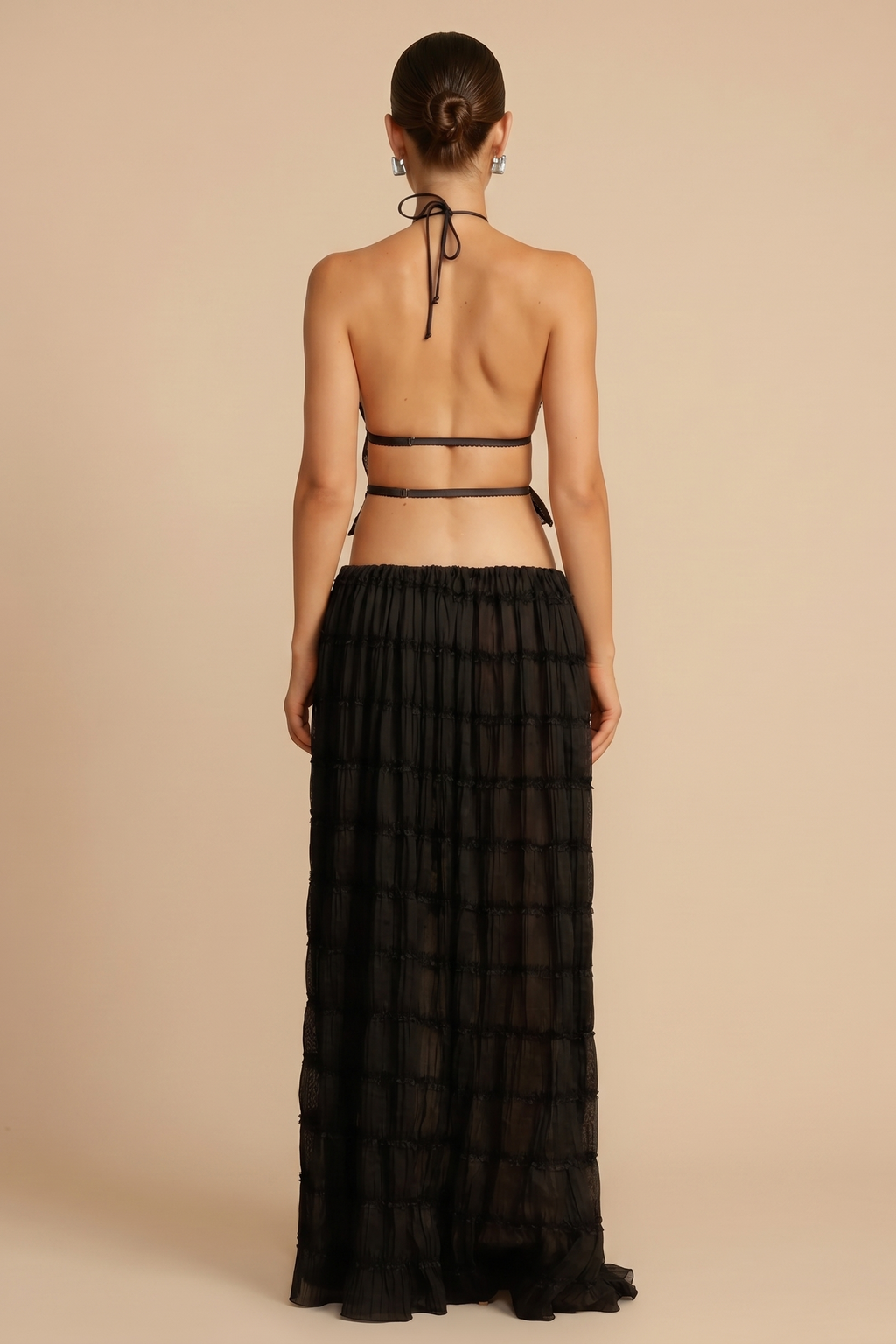 Soft‑Draped Halter Skirt Set