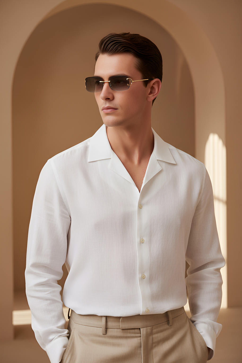 Oldmont Rimless Rectangle Shades