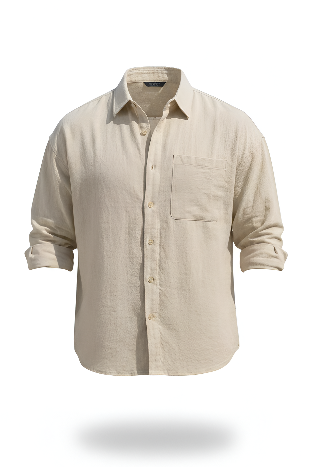Oldmont Long‑Sleeve Linen Shirt