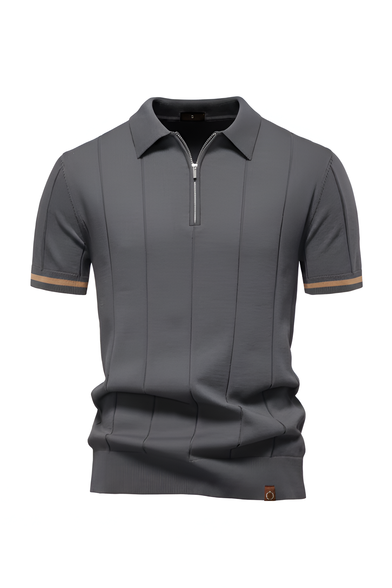 Savile Zip‑Neck Knit Polo