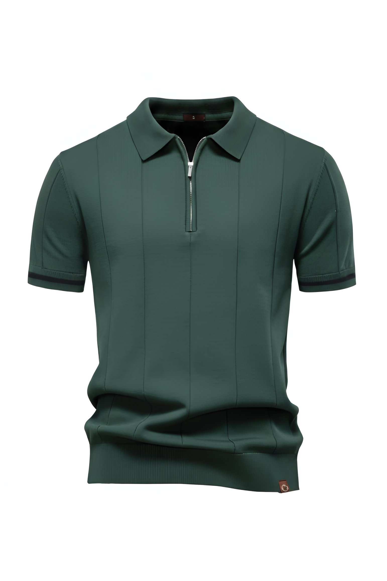 Savile Zip‑Neck Knit Polo