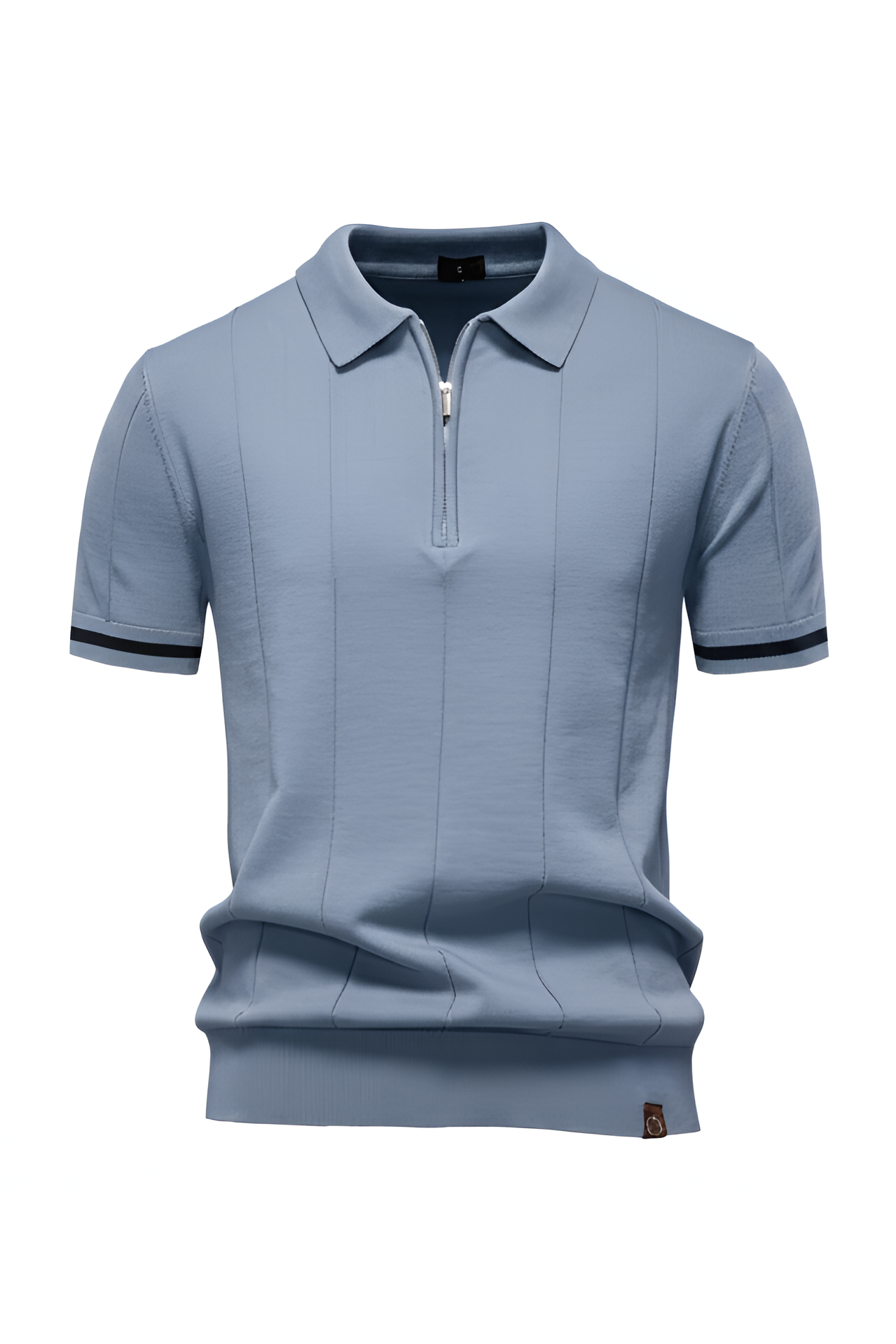 Savile Zip‑Neck Knit Polo