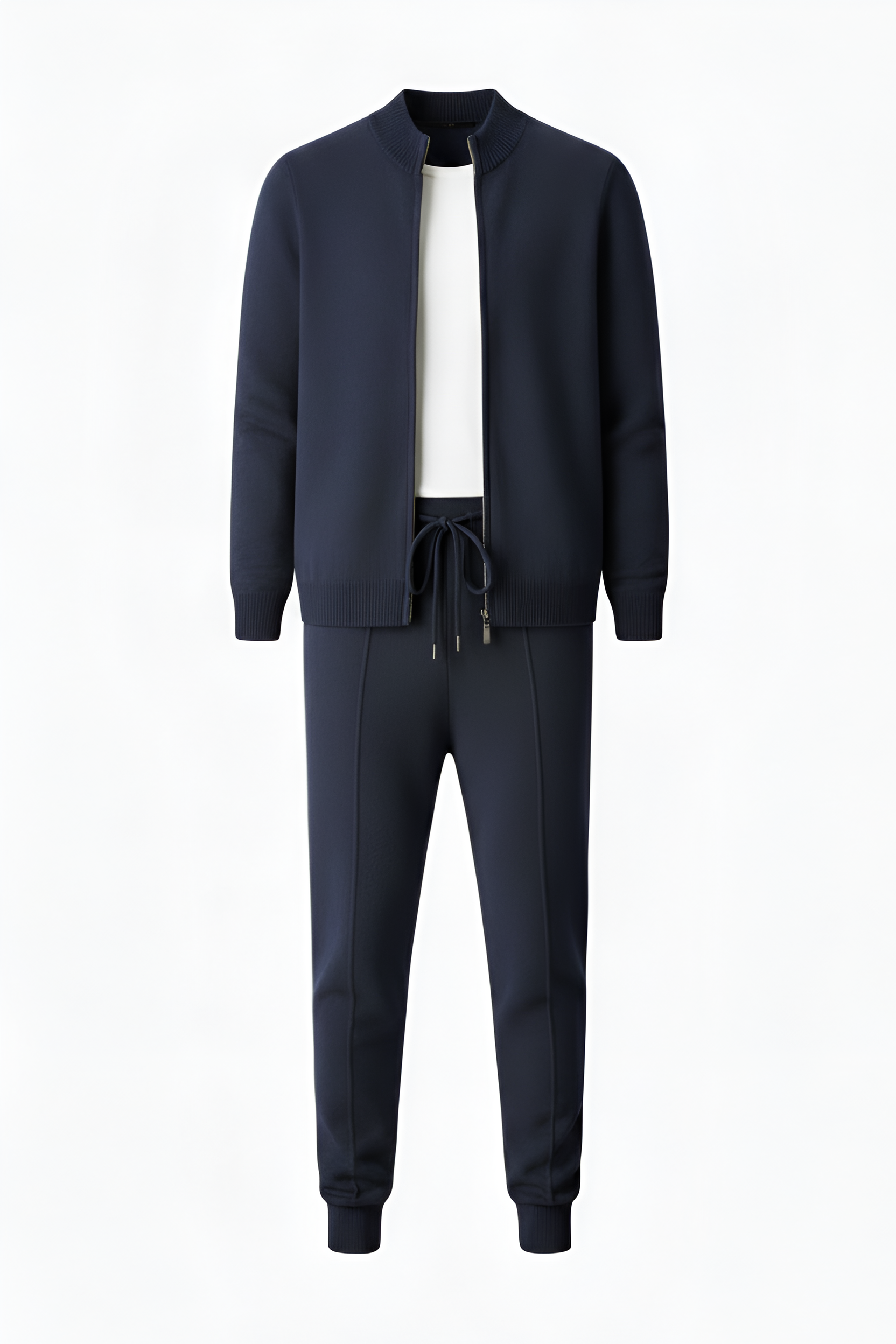 Savile Merino Zip‑Up Set