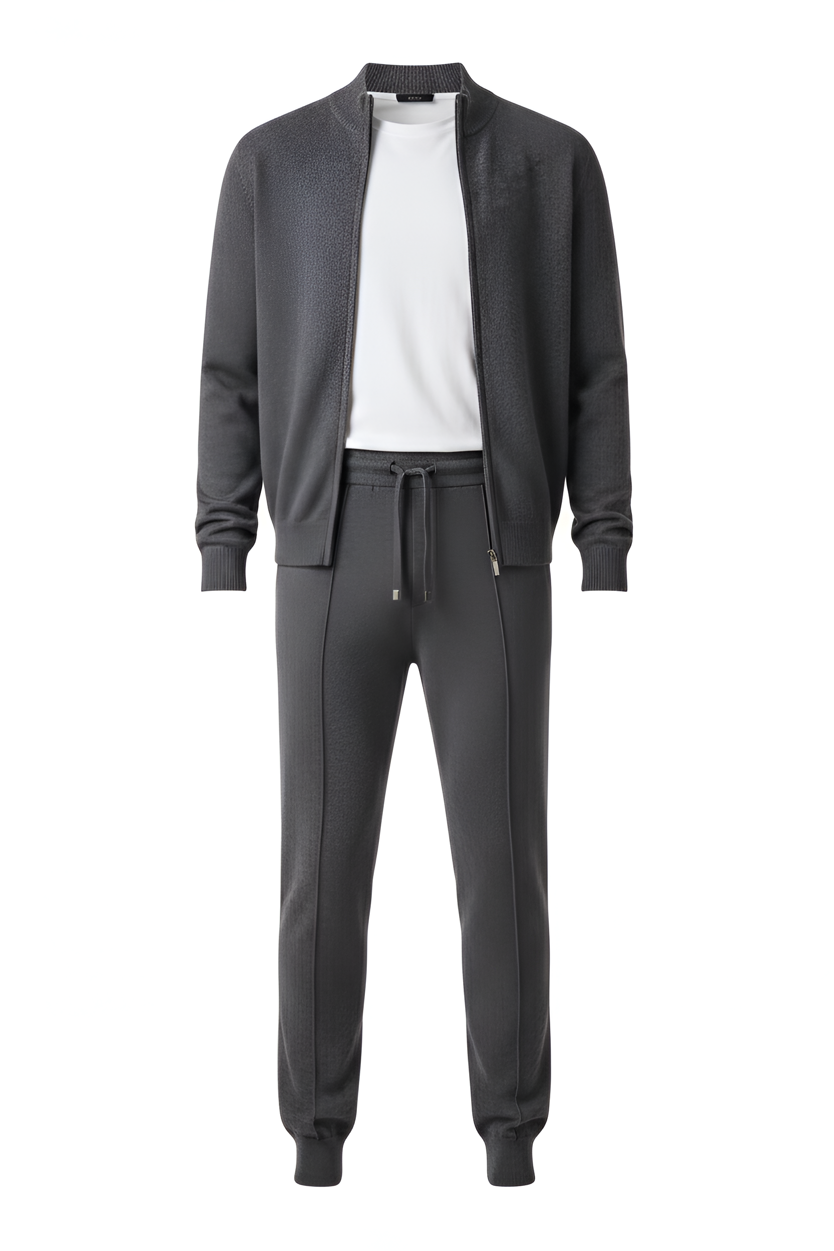 Savile Merino Zip‑Up Set