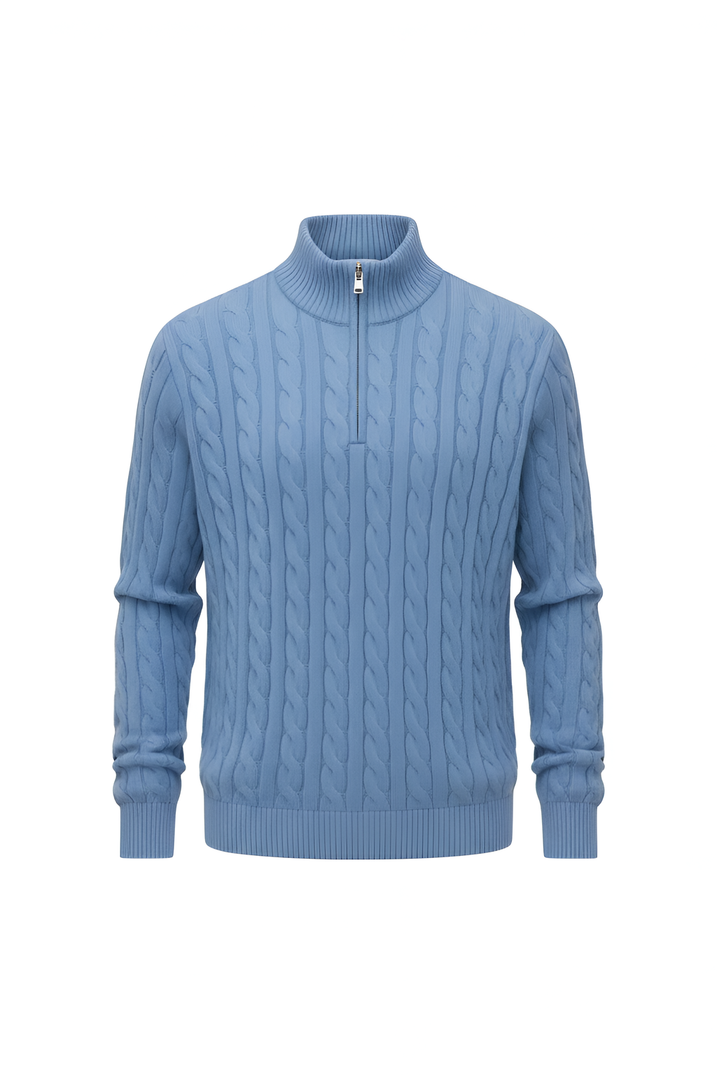 Savoy Cable Knit Quarter‑Zip