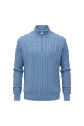 Savoy Cable Knit Quarter‑Zip