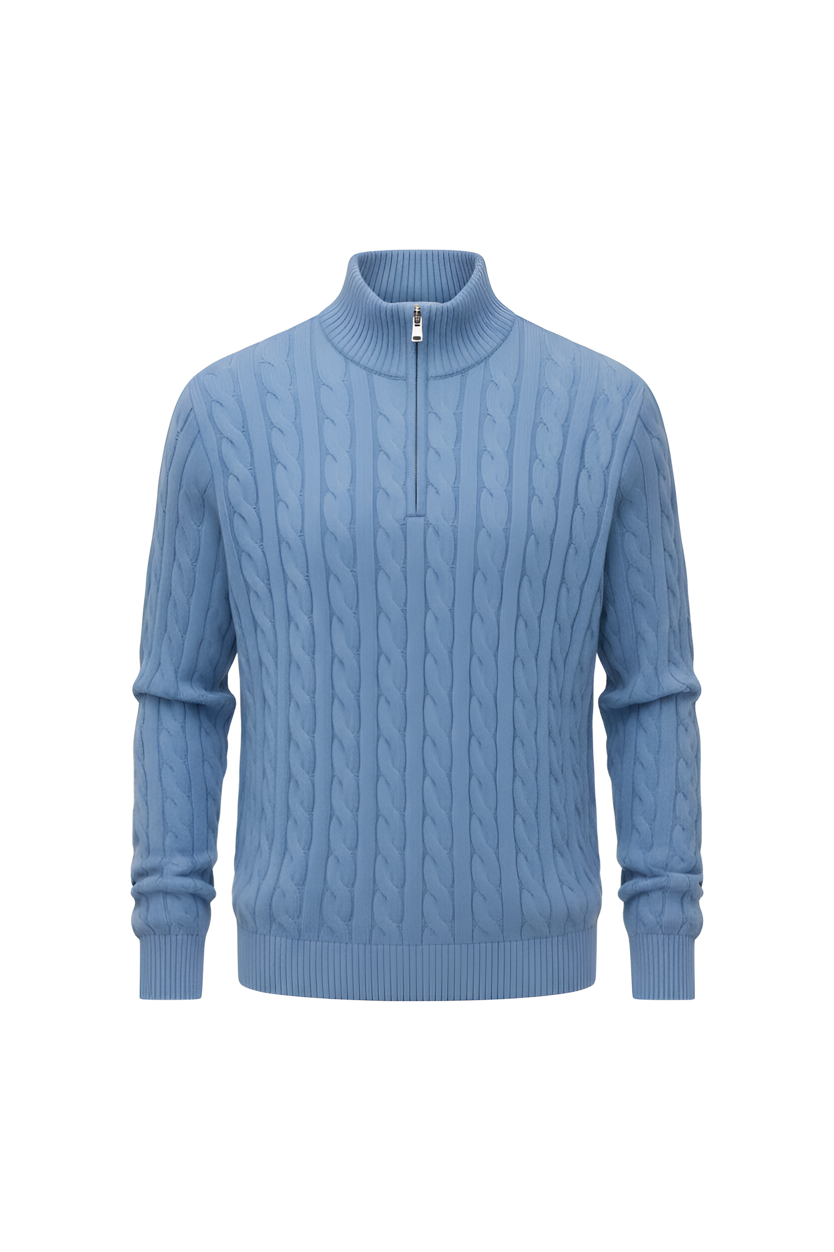 Savoy Cable Knit Quarter‑Zip