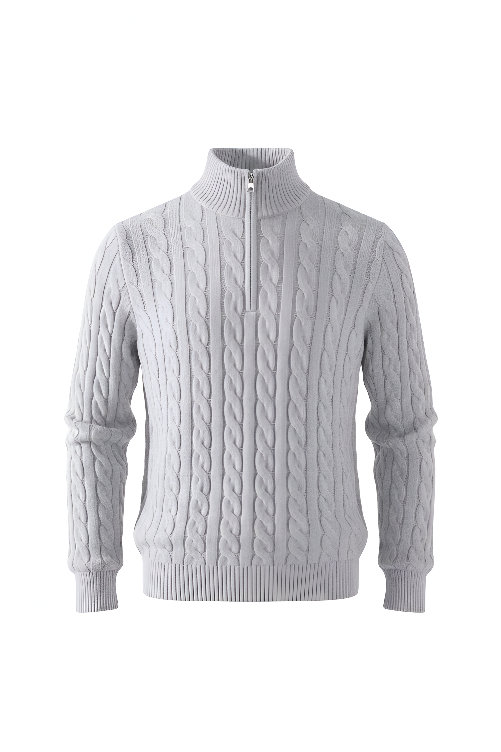 Savoy Cable Knit Quarter‑Zip