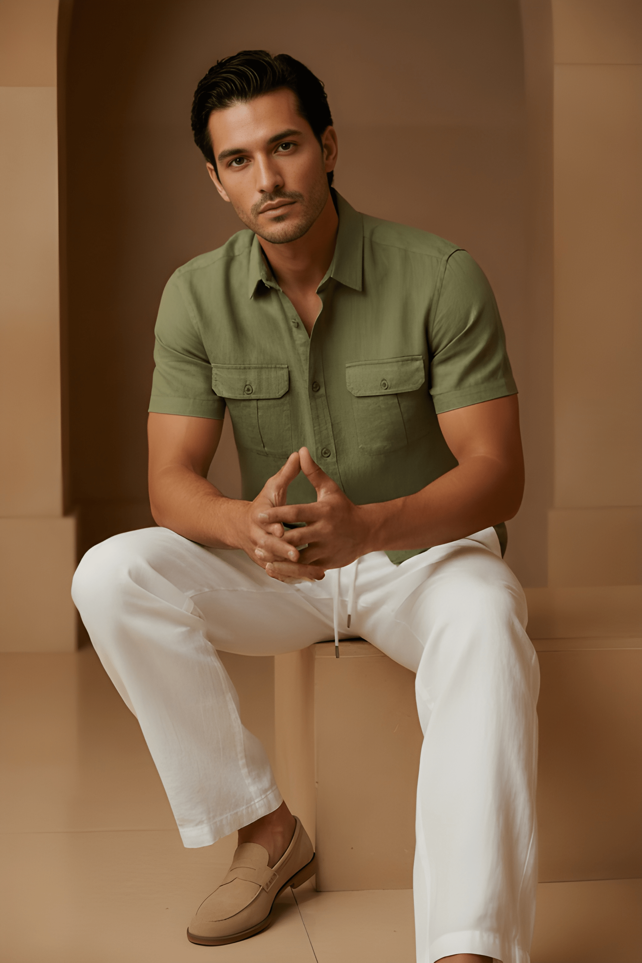 Wide Leg Linen Pants