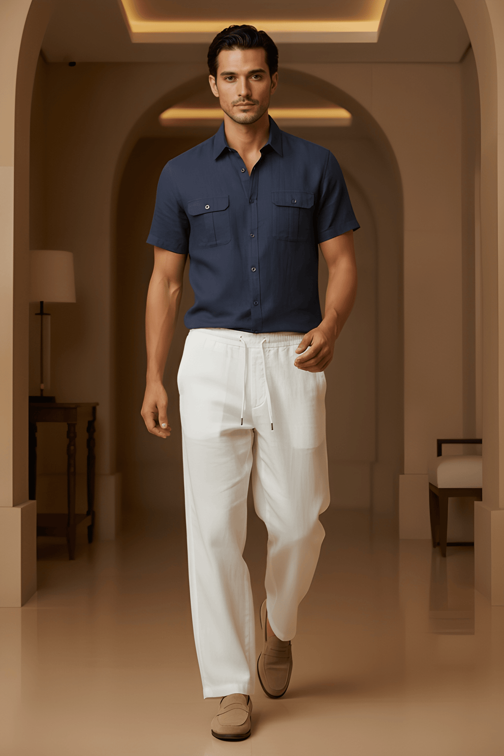 Wide Leg Linen Pants