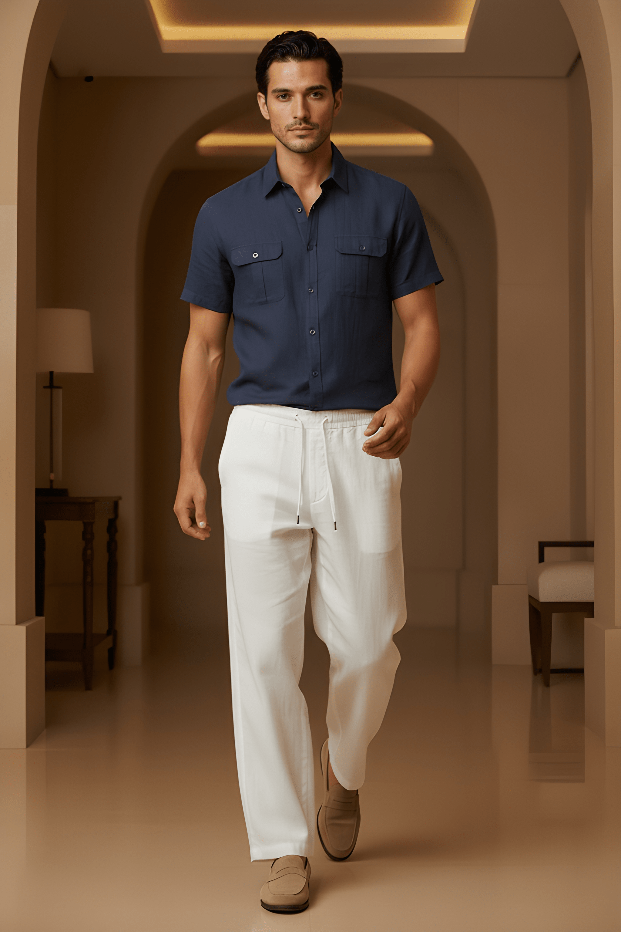 Wide Leg Linen Pants