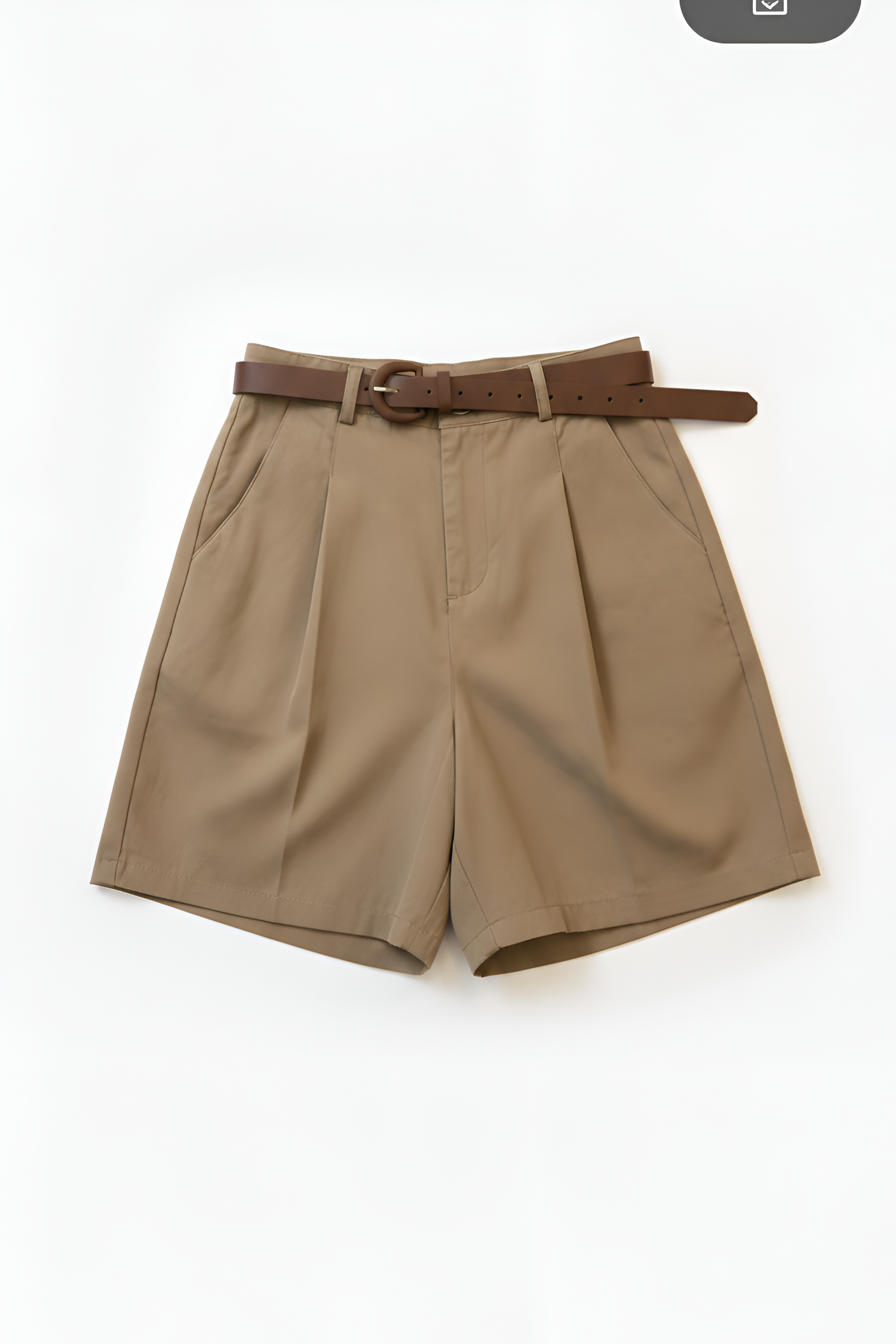 Pleated Tailored Shorts