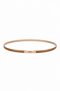 Light Brown Belt — Rose Gold Buckle
