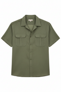 Savile Linen Short‑Sleeve Shirt