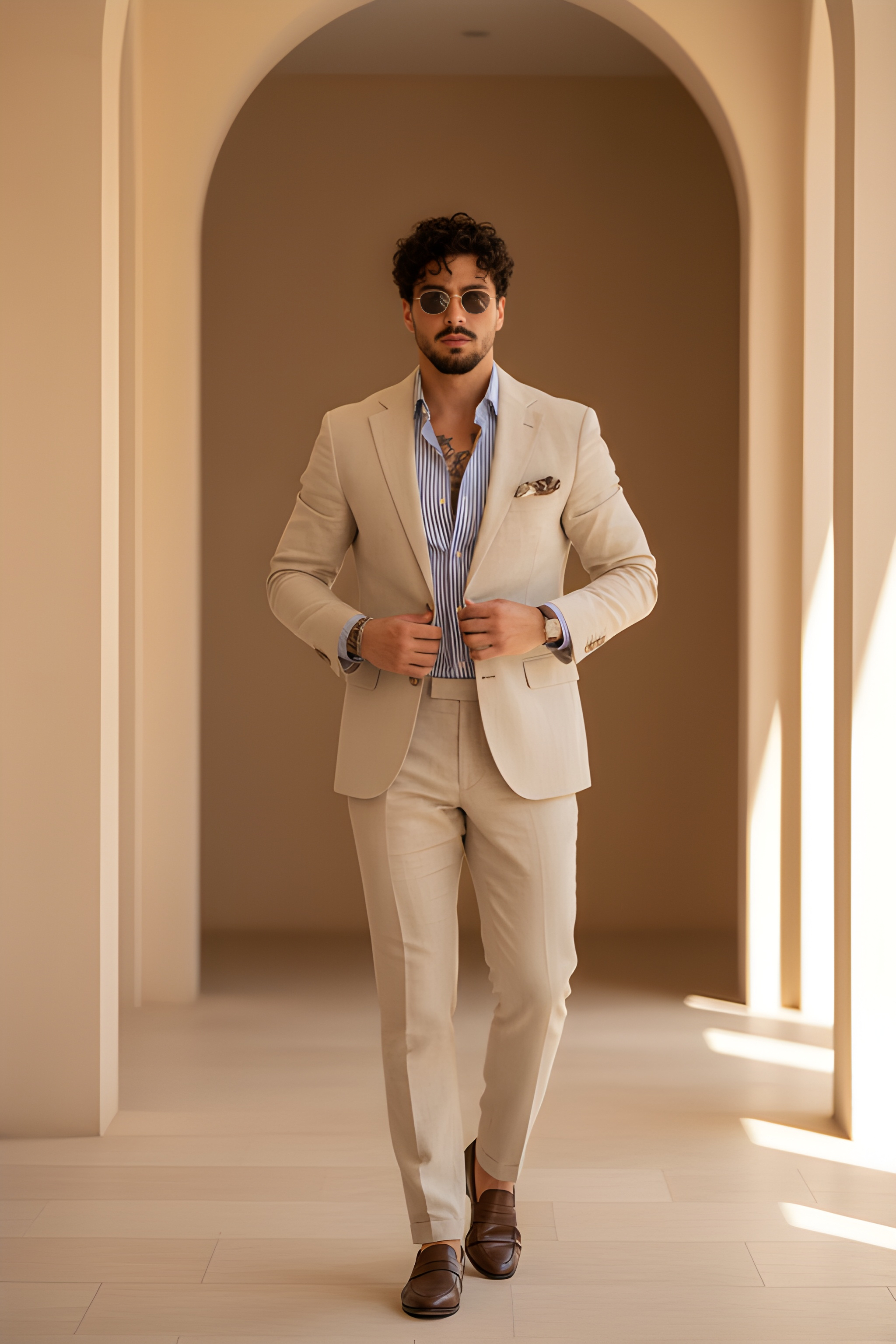Savile Stone Two‑Piece Suit