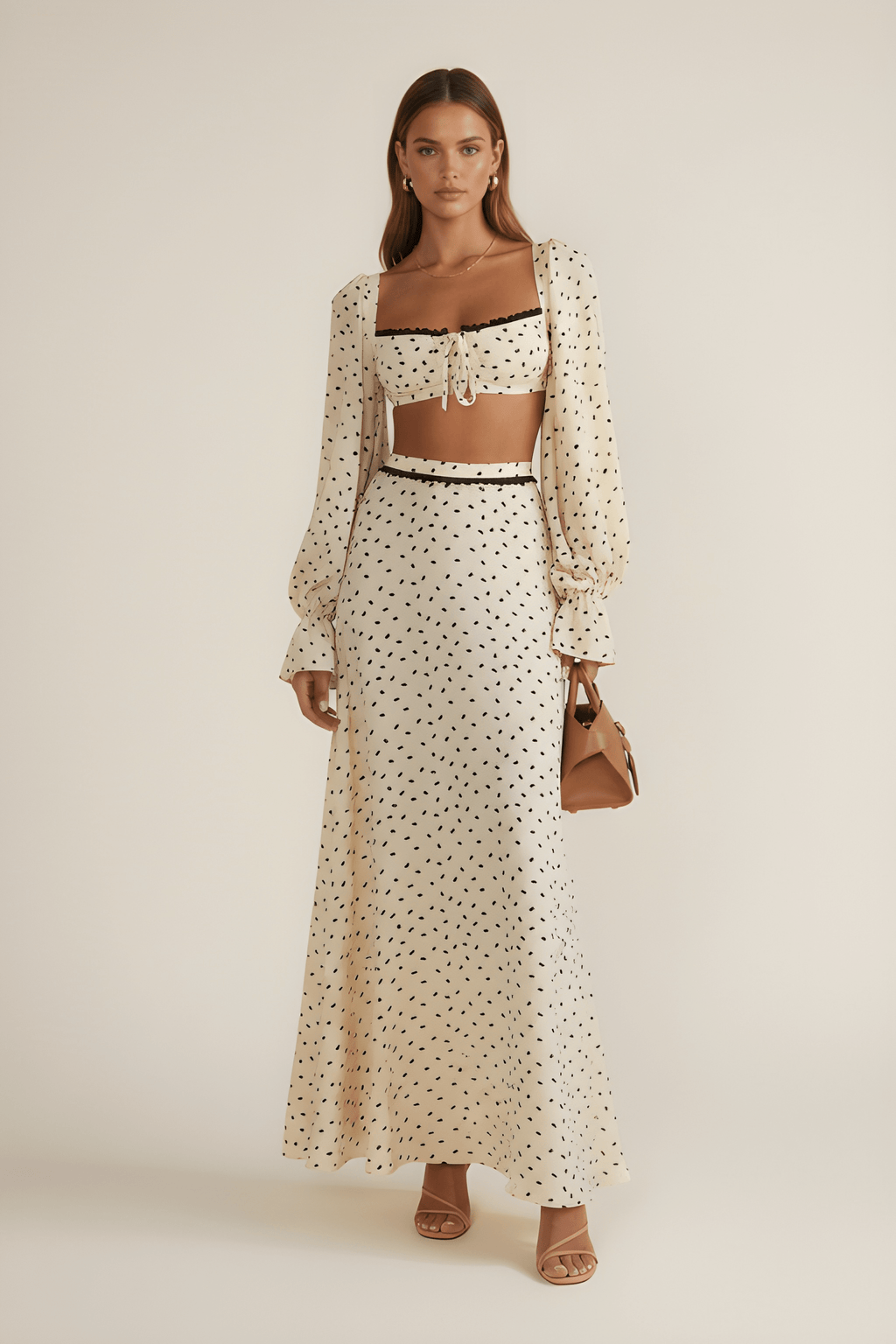 Vintage Dot Lace Ensemble
