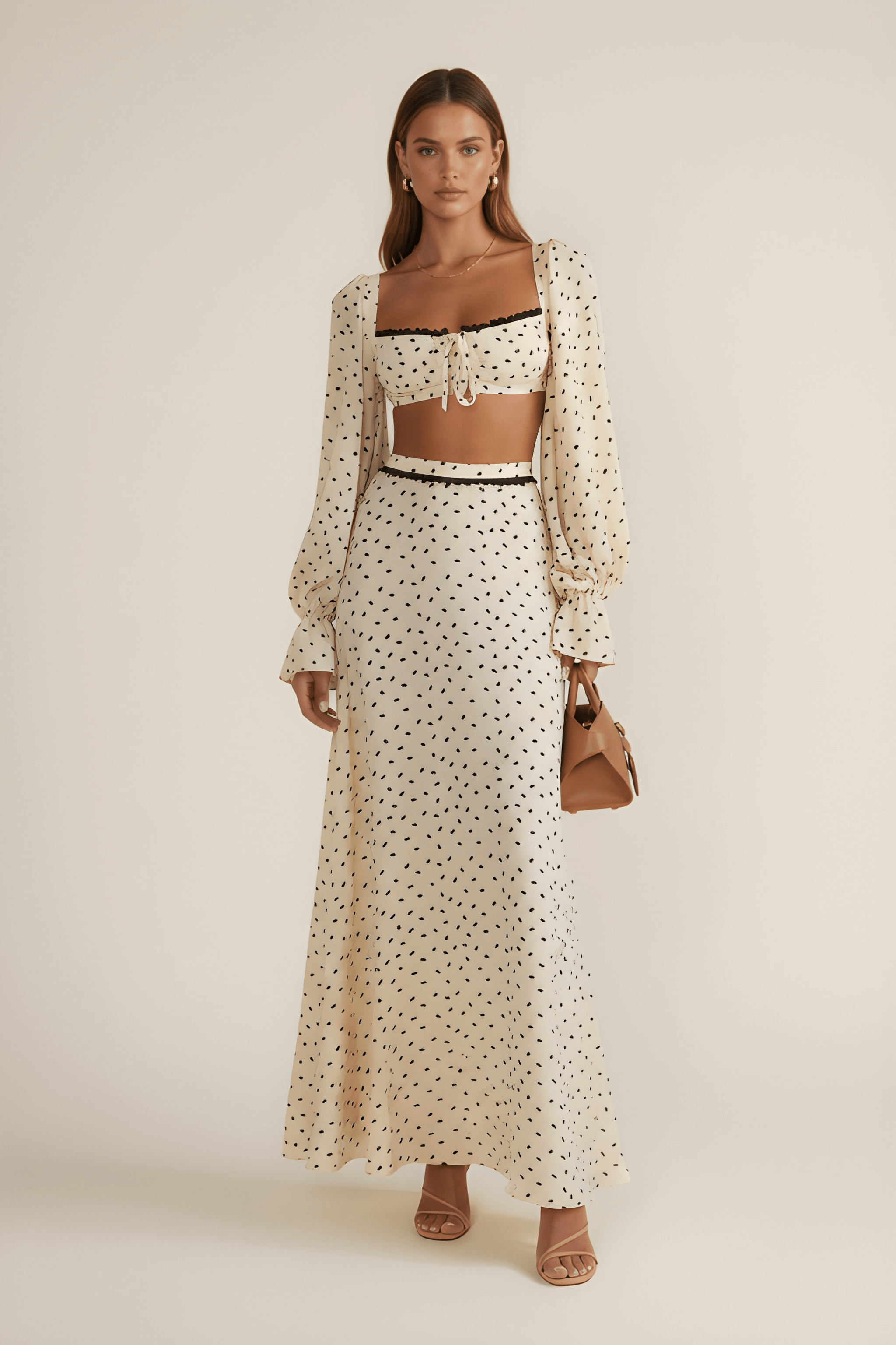 Vintage Dot Lace Ensemble