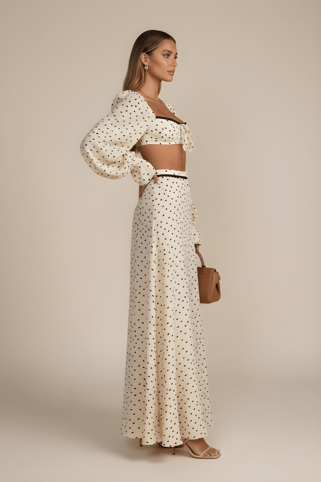 Vintage Dot Lace Ensemble