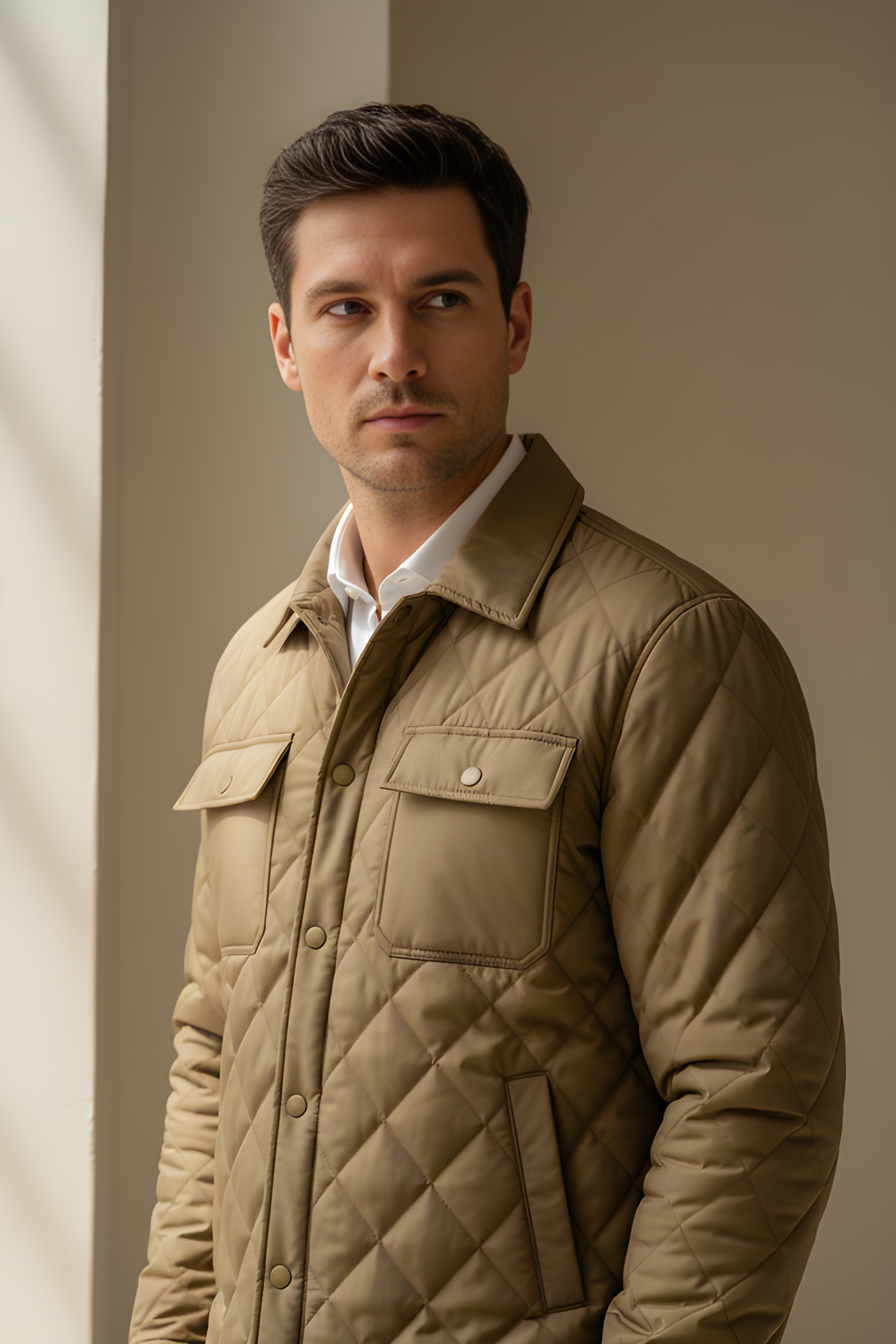Savile Stone Quilted Jacket