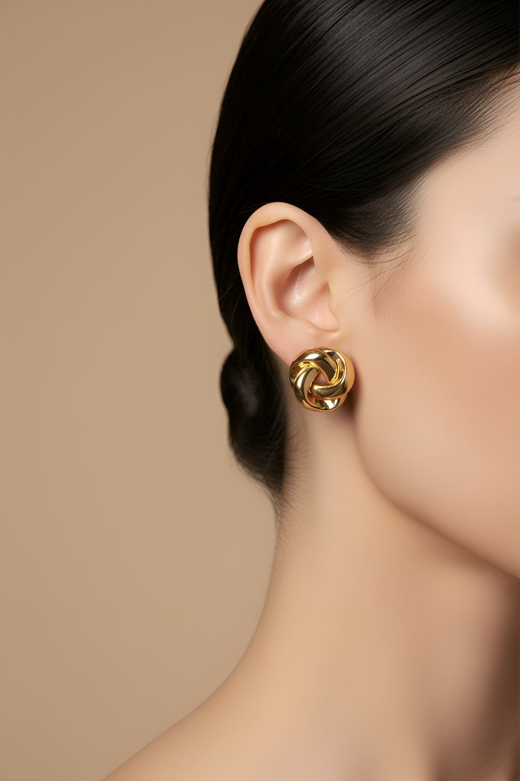 Twisted Gold Studs