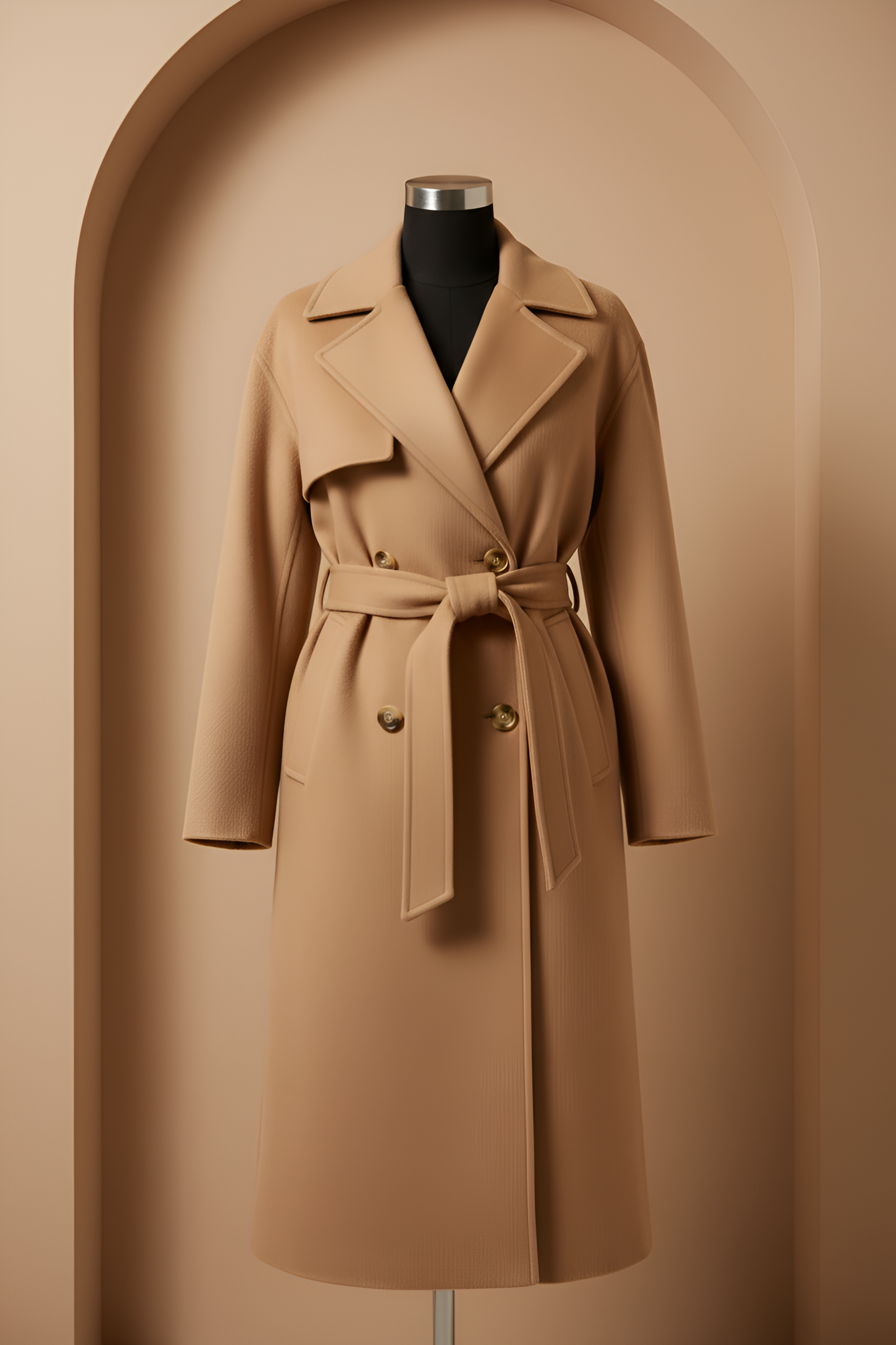 Khakhi Wrap Trench Coat