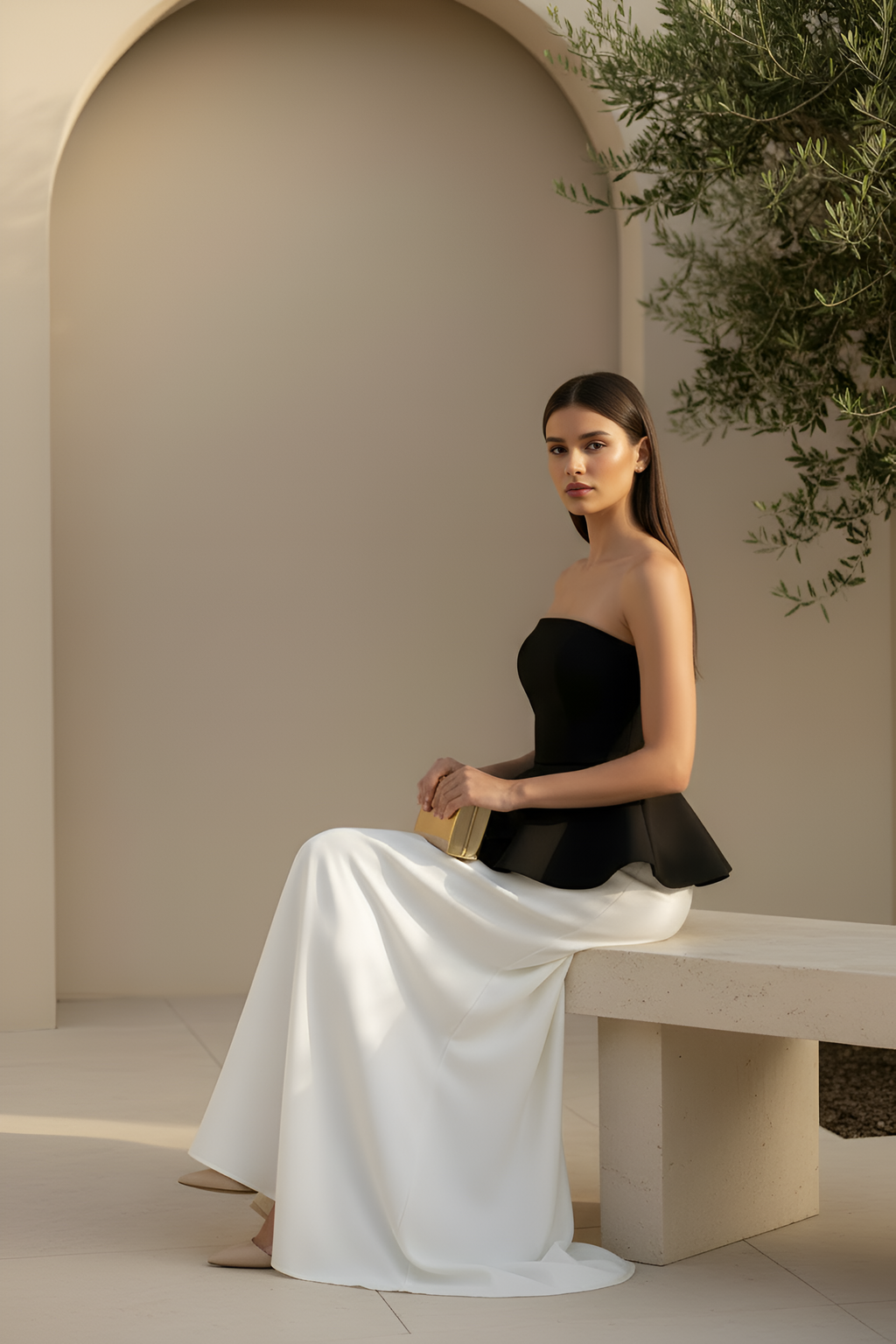 Sculpted Bandeau Top