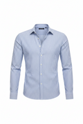 Blue & White Striped Linen Shirt
