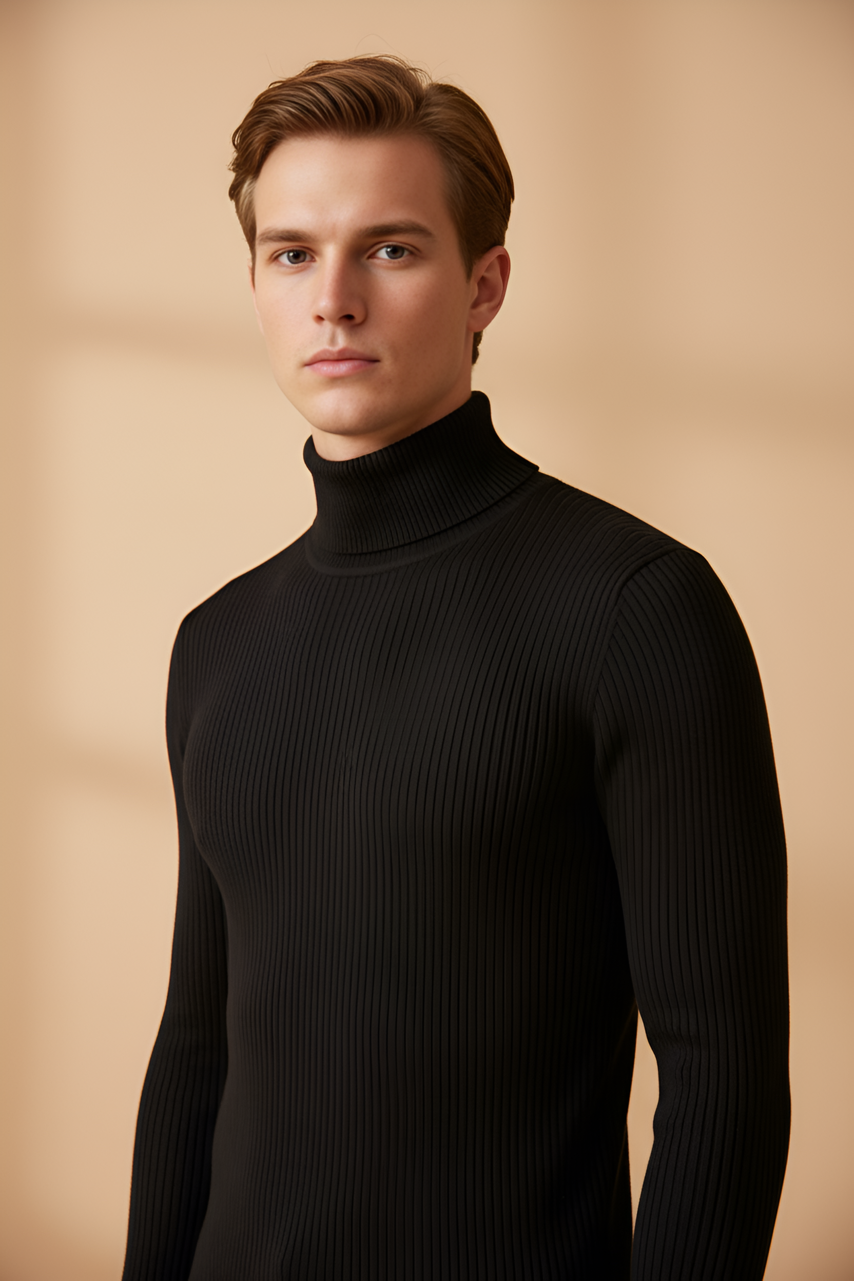 Black Polo High‑Neck