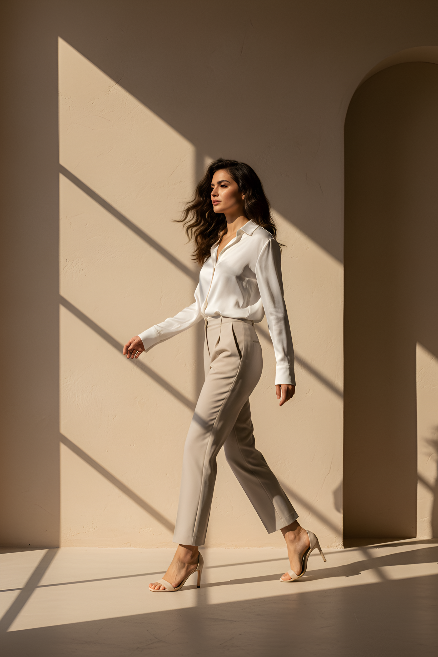 High Waist Straight Pants